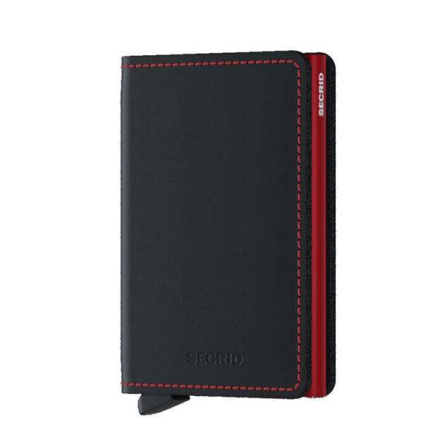 Secrid Slimwallet Matte Black & Red