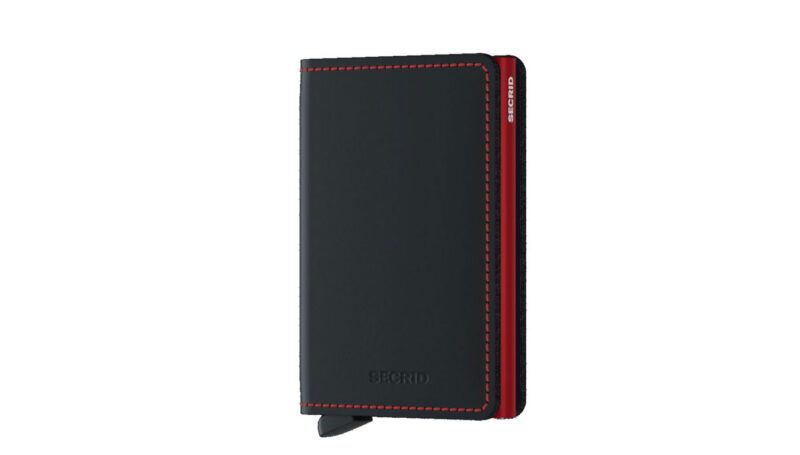 Secrid Slimwallet Matte Black & Red