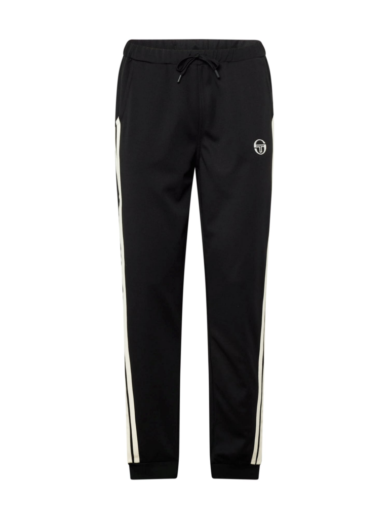 Sergio Tacchini Pantaloni sport 'NEW DAMARINDO'  negru / alb