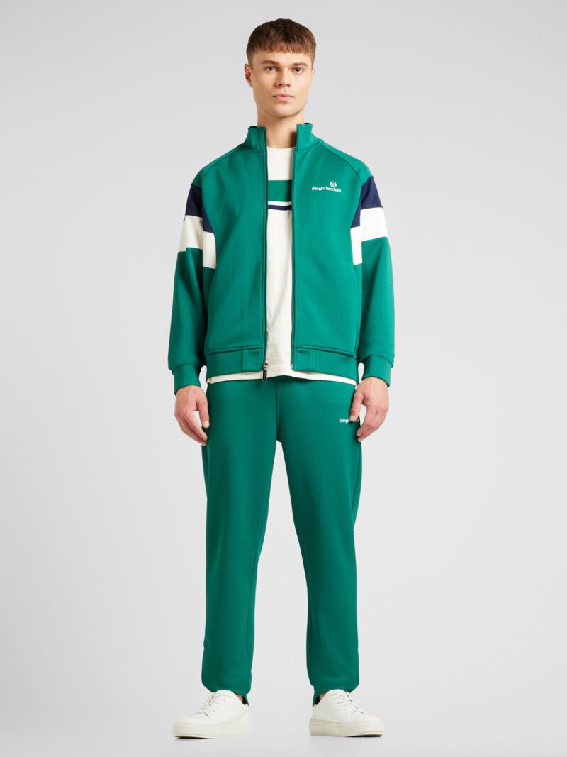 Original Sergio Tacchini Trening 'PERO'  bleumarin / verde smarald / alb