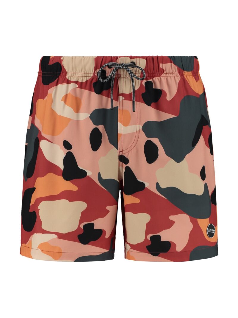 Shiwi Șorturi de baie 'neo camo 4-way stretch'  maro ruginiu / mai multe culori