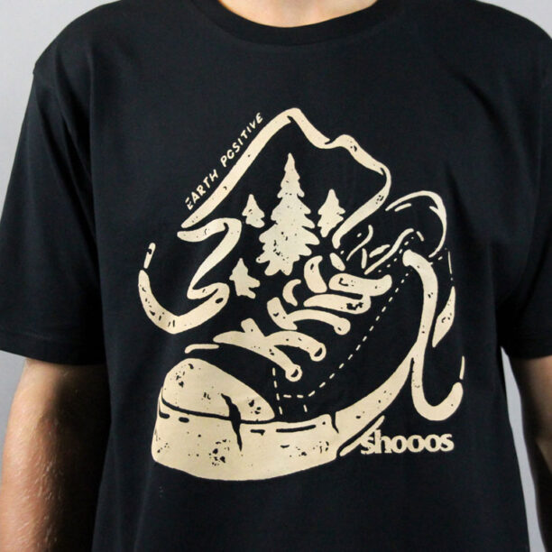 Cumpăra Shooos Earth positive Black T-Shirt Limited Edition