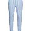 Skiny Pantaloni de pijama  albastru deschis / alb