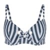 Skiny Sutien costum de baie  bleumarin / alb