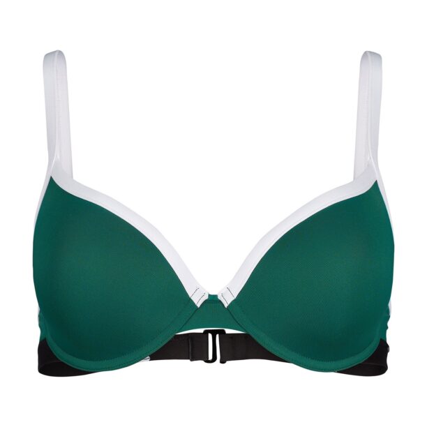 Skiny Sutien costum de baie  verde smarald / negru / alb