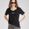 Soccx Tricou 'HAP:PY'  negru / alb