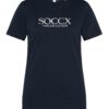 Soccx Tricou  albastru noapte / alb