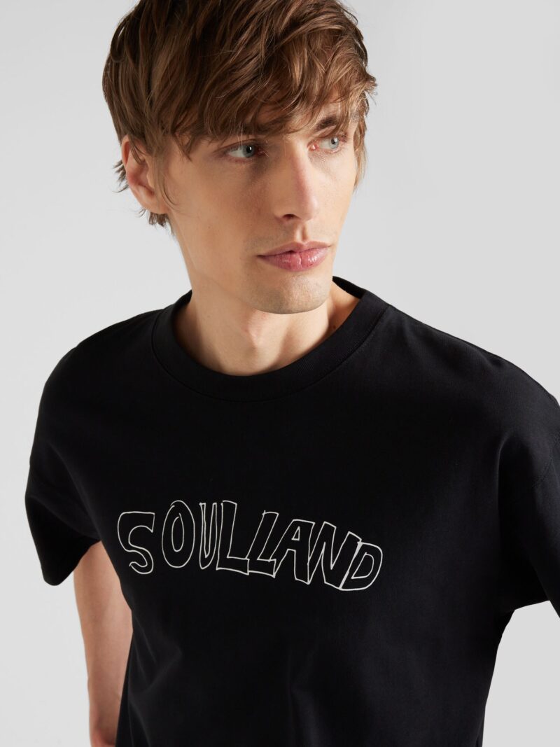 Cumpăra Soulland Tricou 'Kai Roberta'  negru / alb