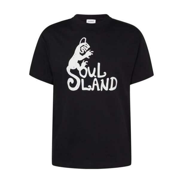 Soulland Tricou 'Spring Devil'  negru / alb