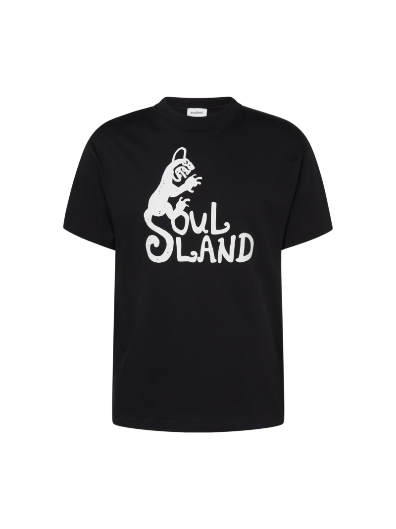 Soulland Tricou 'Spring Devil'  negru / alb