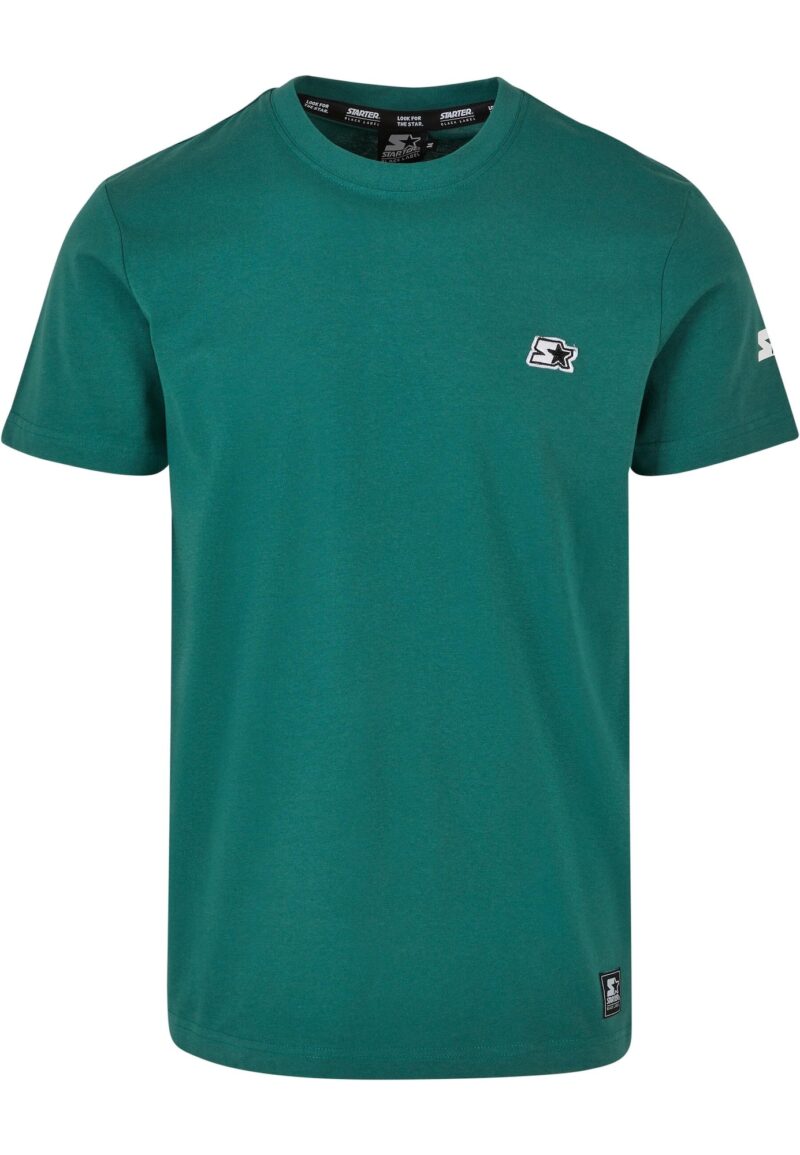 Starter Black Label Tricou 'Essential'  verde închis / alb