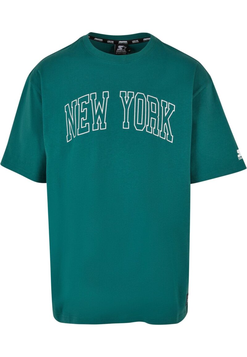 Starter Black Label Tricou 'New York'  verde închis / alb