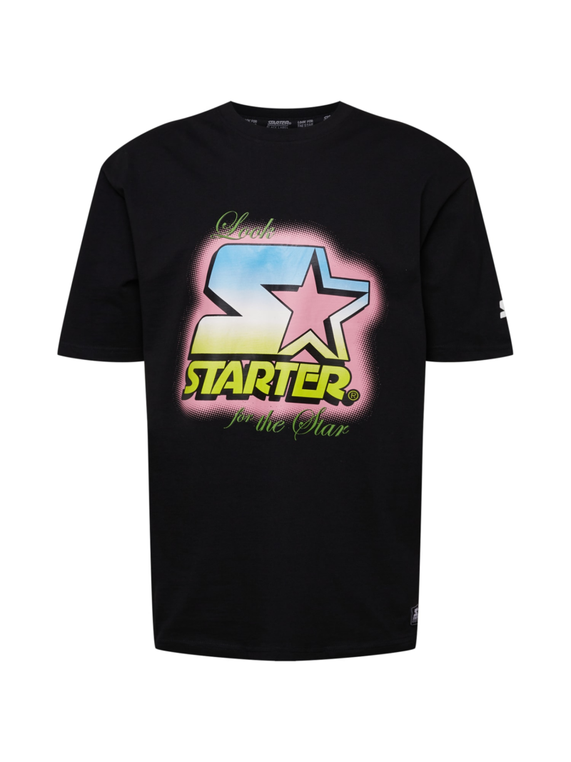 Starter Black Label Tricou  albastru deschis / galben / roz / negru