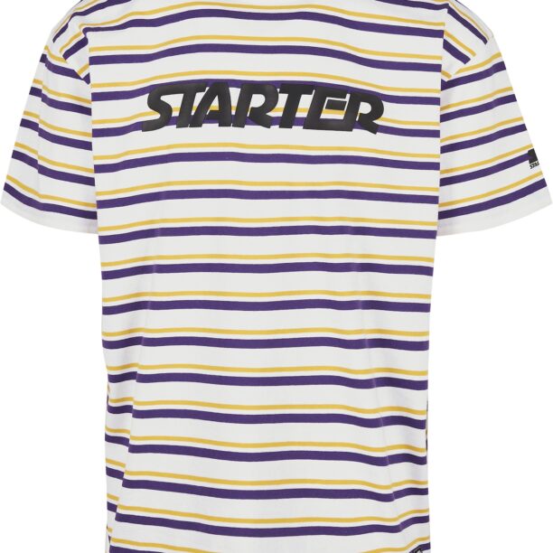 Starter Black Label Tricou  galben / mov închis / negru / alb