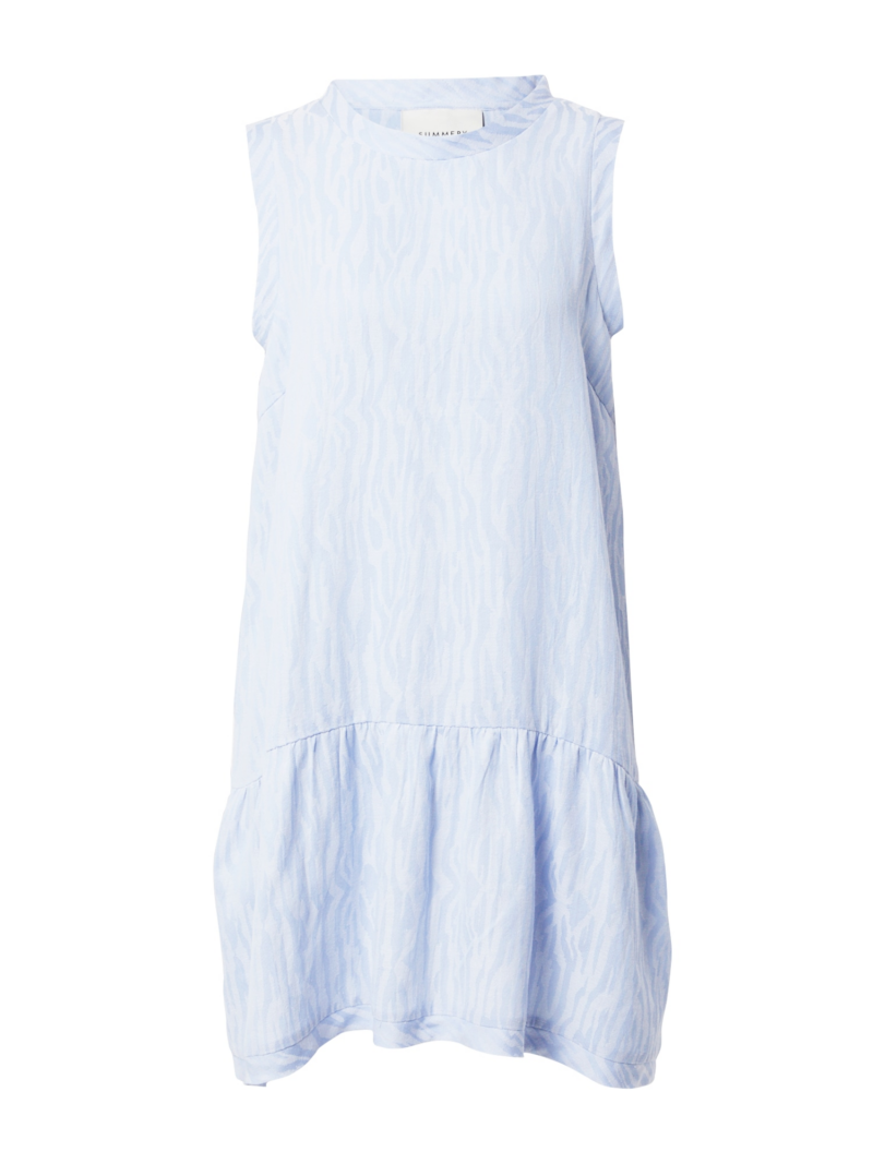 Summery Copenhagen Rochie  albastru deschis / alb