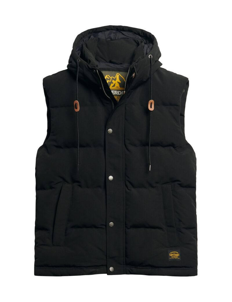 Superdry Vestă 'EVEREST'  negru