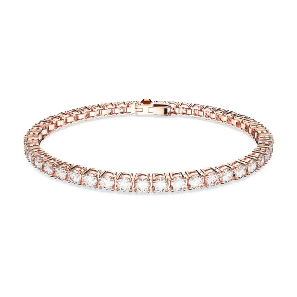 Swarovski Brățară 'Matrix Tennis bracelet'  auriu - roz / alb