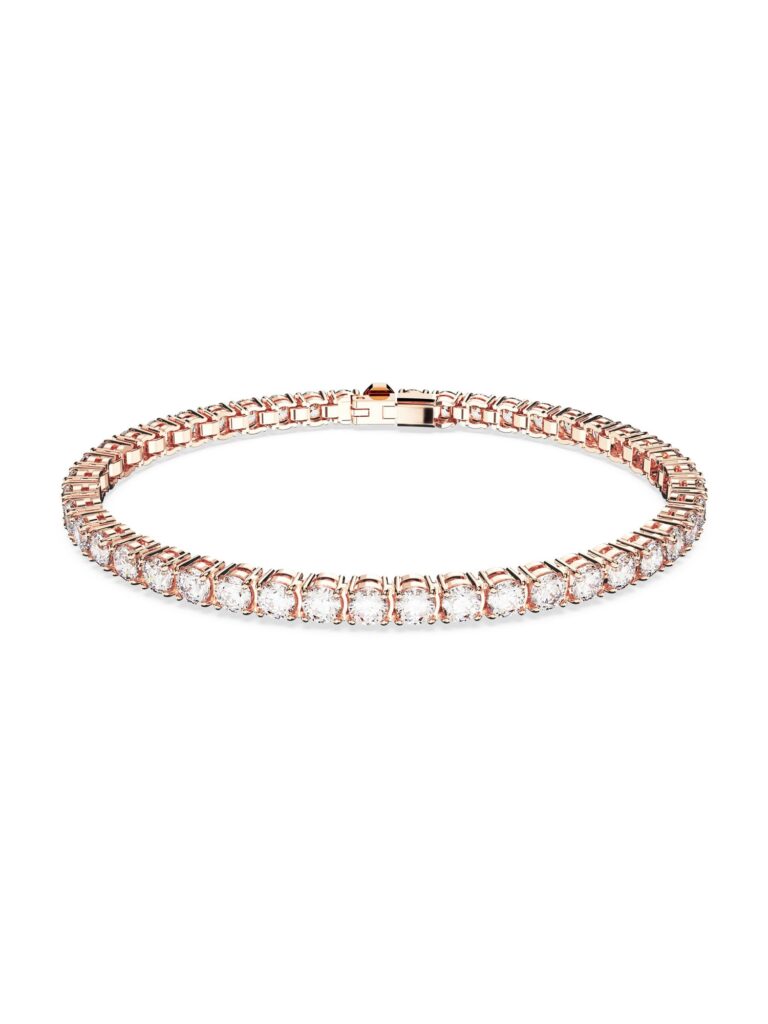 Swarovski Brățară 'Matrix Tennis bracelet'  auriu - roz / alb