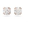 Swarovski Cercei 'Stilla stud earrings'  auriu - roz / transparent