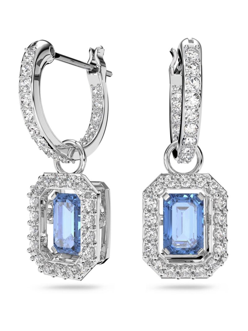 Swarovski Cercei 'Una drop earrings'  albastru / argintiu / transparent