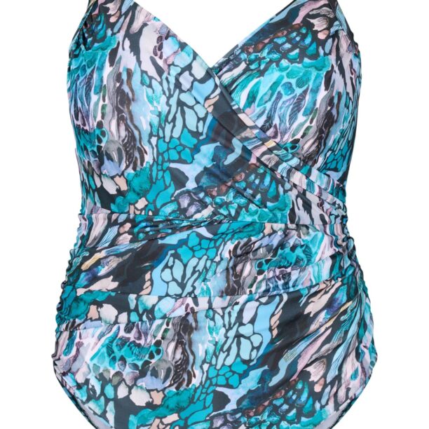 Swim by Zizzi Costum de baie întreg 'Smikka'  albastru / lila / negru