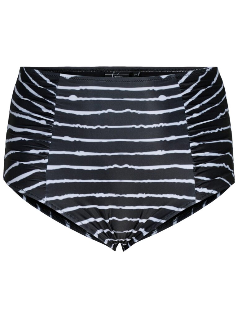 Swim by Zizzi Slip costum de baie 'Stania'  negru / alb