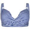 Swim by Zizzi Sutien costum de baie 'STANIA'  albastru / alb