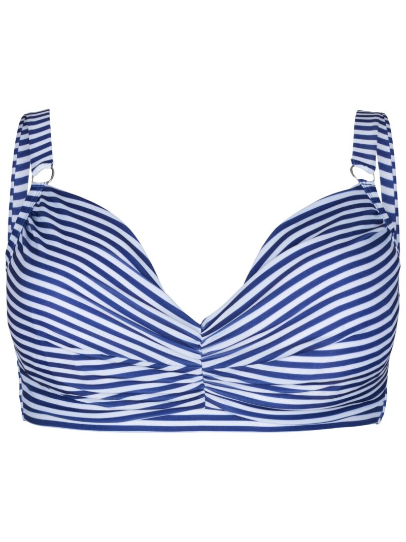 Swim by Zizzi Sutien costum de baie 'STANIA'  albastru / alb