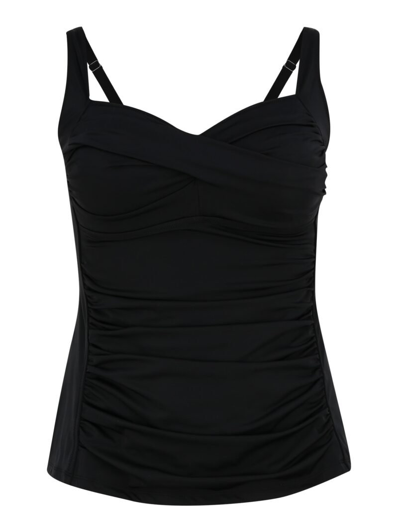 Swim by Zizzi Tankini top 'Basic'  negru