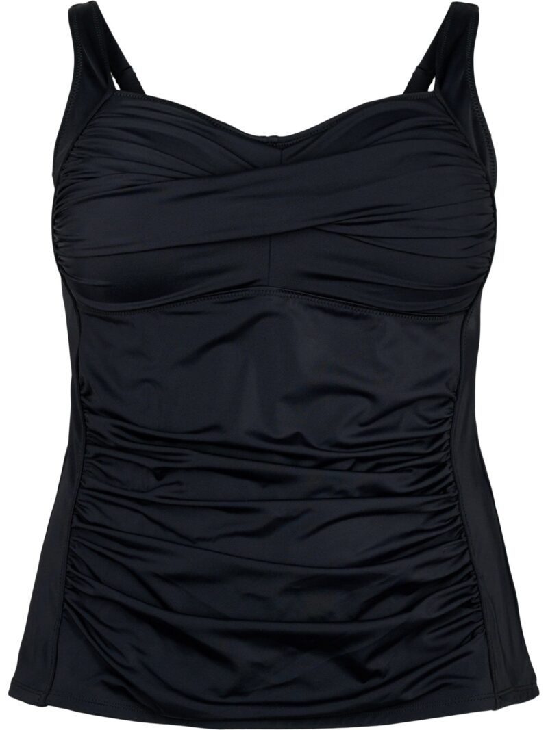 Swim by Zizzi Tankini top 'SBASIC'  negru