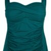 Swim by Zizzi Tankini top  verde smarald