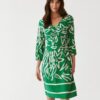 TATUUM Rochie  verde / alb