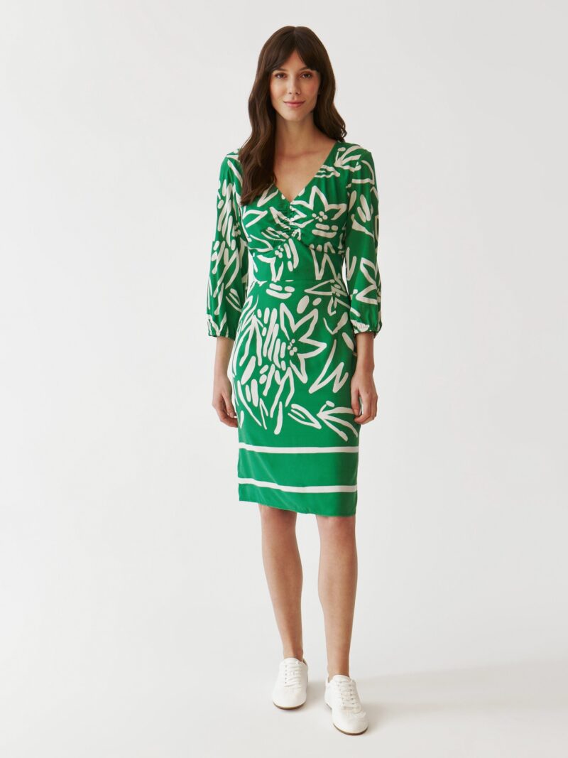 Original TATUUM Rochie  verde / alb