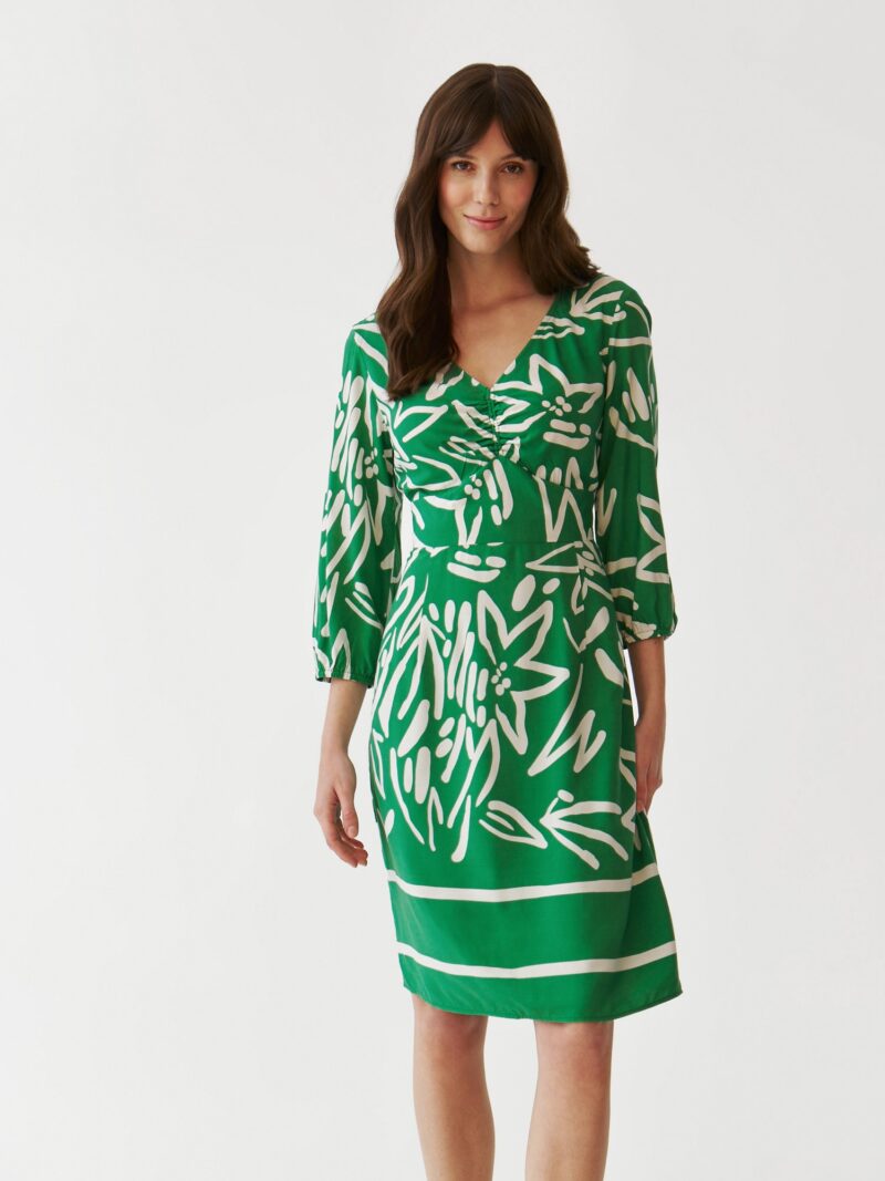 TATUUM Rochie  verde / alb