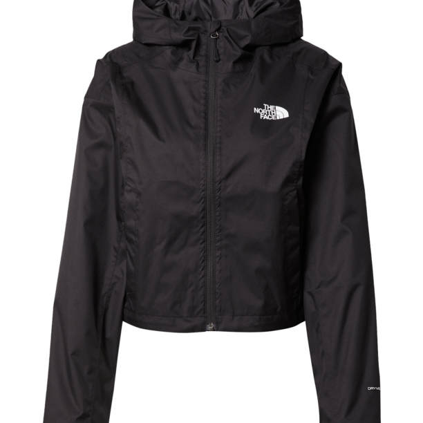 THE NORTH FACE Geacă de primăvară-toamnă 'Cropped Quest Jacket'  negru / alb