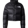 THE NORTH FACE Geacă de primăvară-toamnă 'Nuptse'  negru / argintiu