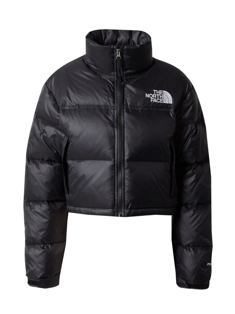 THE NORTH FACE Geacă de primăvară-toamnă 'Nuptse'  negru / argintiu