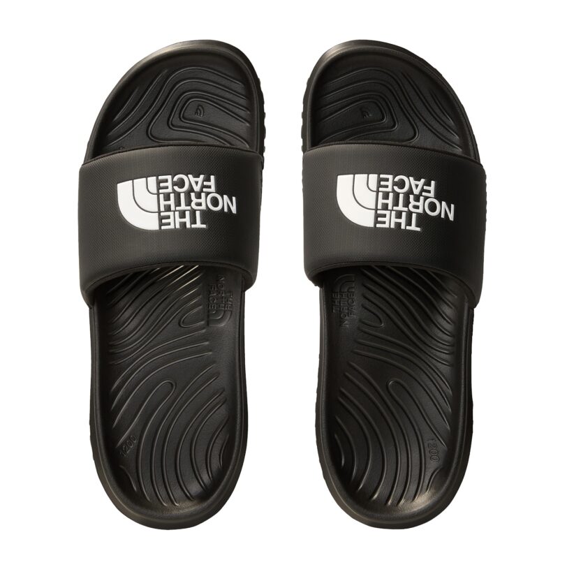 THE NORTH FACE Saboți 'W NEVER STOP CUSH SLIDE'  negru / alb preţ