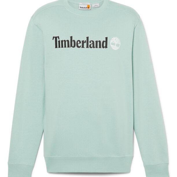 TIMBERLAND Bluză de molton '6A90'  verde pastel / negru / alb