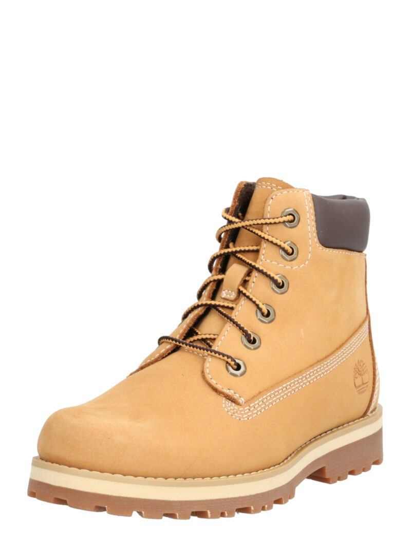 TIMBERLAND Cizme 'Courma Kid'  maro caramel / gri închis