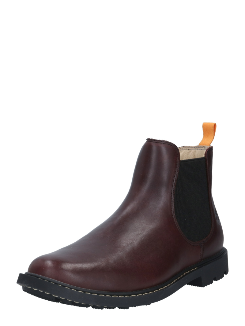 TIMBERLAND Ghete chelsea 'Belanger'  maro închis / portocaliu / negru