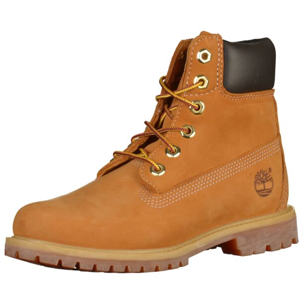 TIMBERLAND Ghete cu șireturi 'Premium'  maro caramel / negru