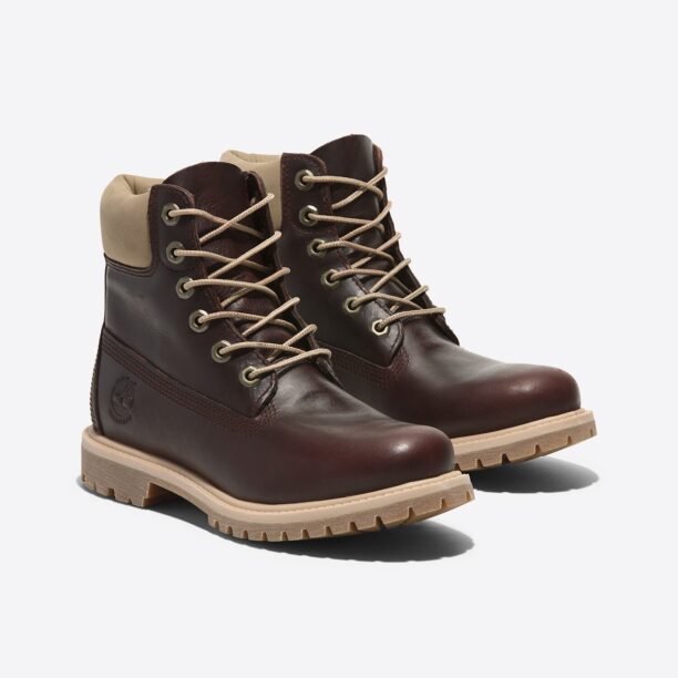 Preţ TIMBERLAND Ghete cu șireturi  bej / roșu burgundy