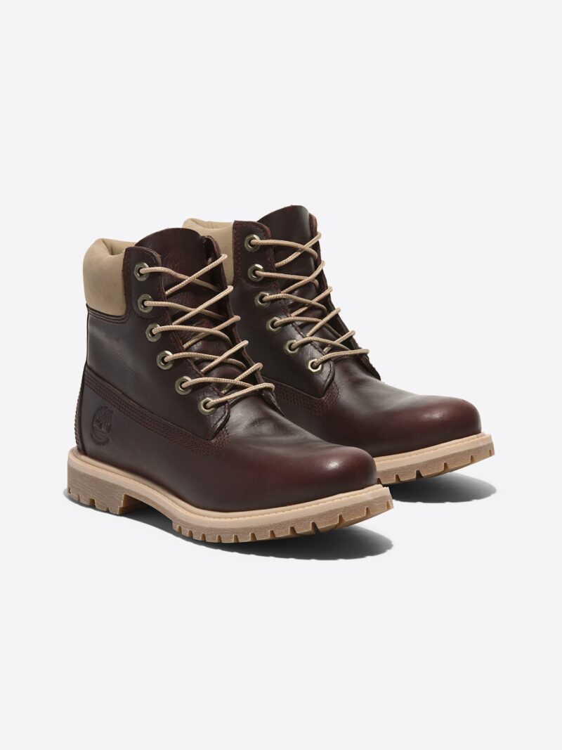 Preţ TIMBERLAND Ghete cu șireturi  bej / roșu burgundy