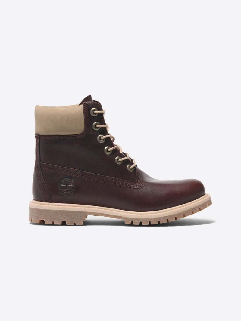 TIMBERLAND Ghete cu șireturi  bej / roșu burgundy