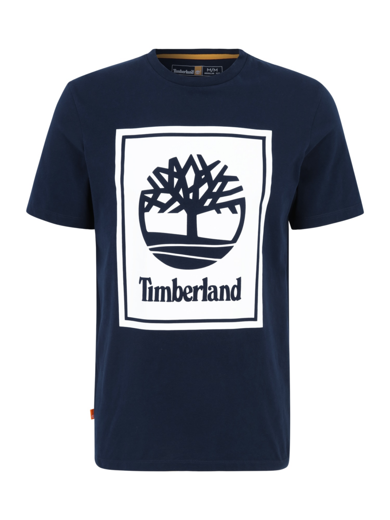 TIMBERLAND Tricou  albastru închis / alb