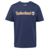 TIMBERLAND Tricou  albastru marin / galben auriu / alb