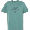 TIMBERLAND Tricou  bleumarin / verde jad