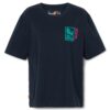 TIMBERLAND Tricou  bleumarin / verde smarald / roz închis