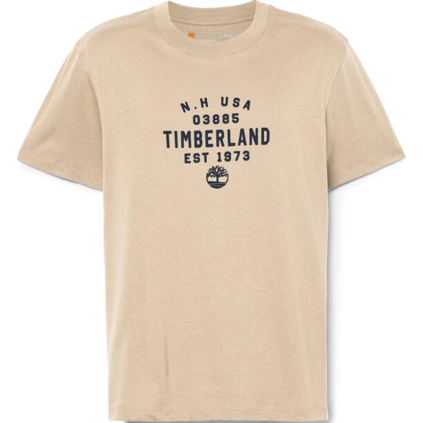 TIMBERLAND Tricou  maro cappuccino / negru